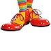 Red and Yellow Glossy Clown Shoes (Adult Size) 2 Pairs - Perfect Birthday and Halloween Costume Outfit