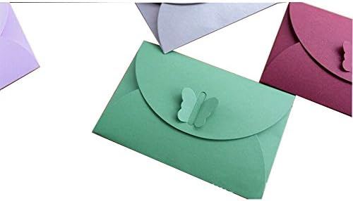 Furnido 10 Stuck Farbigen Papier Mini Briefumschlage Schmetterling Schliesse Design Geburtstag Preisverleihung Hochzeit Business Geschenke Werbung Promotions Jahrestag Messen Festivals Weihnachten Amazon De Burobedarf Schreibwaren