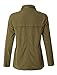 LE3NO Womens Anorak Utility Safari Military Jacket with Pockets