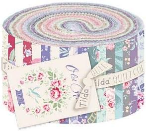 Tilda Fabrics 'Old Rose' Collection, Jelly Roll - Forty 2.5" Precut Fabric Strips