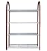 Compact Shoe Organizer Rack-Ladies or Kids Shoe Racks for Closet or Entryway-Smart Metal Closet Shoe Racks with Shelves 12 Pair Kids Ladies Shoes (no plastic)-Light Easy to Assemble