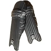 SG Cricket HP LITE Premium Right Handed Batting Leg Guards - Adult Size, Navy Blue and Black Color