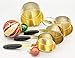 The Fitz Collection Modern Gold Measuring Cups Stainless Steel - Exquisite & Elegant, High End, Durable, Mirror Polished 4 piece set