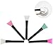 Samtour 2 pc Set Silicone Mask Applicator Brush Hairless Super Soft Facial Mask Mud Brush Body Lotion And Body Butter Applicator Tools Brush