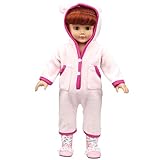 Shero 12 - 16 Inches Bear Rompers Doll's Clothes Fits American Girl Doll and other Dolls Pink