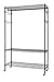 Finnhomy Heavy Duty Wire Shelving Garment Rack with Wheels Rolling Clothes Rack with Shelves£¬Brozen