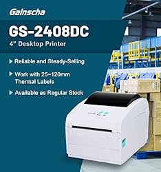Gainscha 4" Desktop Direct Thermal Label