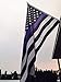 NAF Imports Thin Line American Flag, Blue