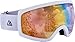 Traverse Varia Ski, Snowboard, and Snowmobile Goggles, Snowcap with Citrine Revo Gold Lens