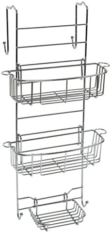 Blinds New Adjustable Over Shower Door Soap Shampoo Holder Caddy Rack Organizer Chrome