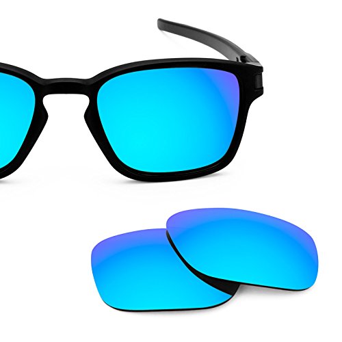 Revant Replacement Lenses for Oakley Latch Square Polarized Ice Blue MirrorShield