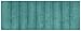 Garland Rug Essence Runner Nylon Washable Rug, 22-Inch by 60-Inch, Seafoam