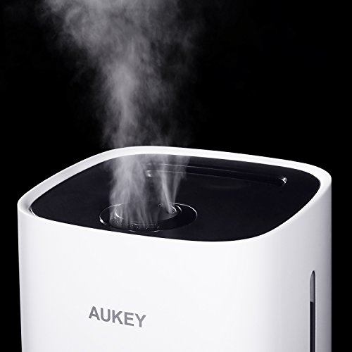 AUKEY Whole House Humidifier with No Noise, 3.5L Ultrasonic Cool Mist Aroma Humifier with Auto