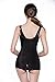 Supplim Women Waist Trainer Corset Shapewear Waist Cincher Body Shaper Bodysuit,Black,Medium