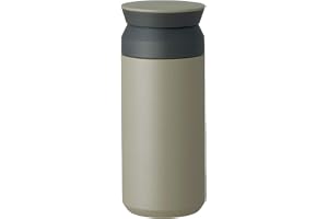 Kinto 20934 Travel Tumbler, 11.8 fl oz (350 ml), Khaki, Double Wall Vacuum Construction, Heat and Cold Retention