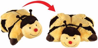 My Pillow Pets Bumble Bee Size Small Slippers Toy Plush Brand New