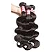 YIROO 8 A Grade Malaysian Hair Bundles, 12 14 16 Inch Body Wave Hair 3 Bundles Mixed Length 95-100g/PC Unprocessed Human Hair Weave Natural Black Color