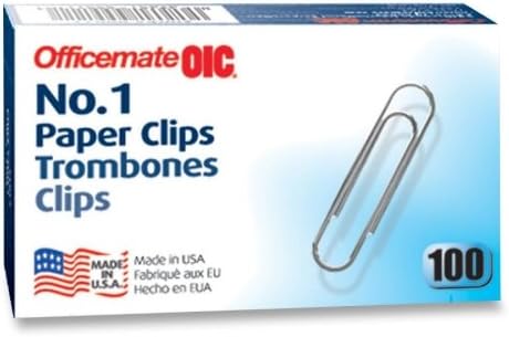 Officemate No. 1 Size Paper Clips (OIC99912)