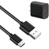 USB-C Charge Cable Cord Wire & Wall AC Adapter/Fast Charger for New Beats Flex, Studio Buds, Fit Pro, Sony, JBL, Bose, Raycon & Other Rechargeable Earbuds, Ear Buds & Speakers with USB Type C Port