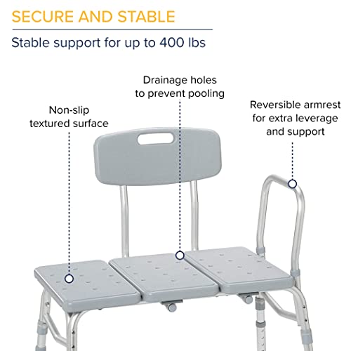 Drive Medical 12011KD1 Tub Transfer Bench For Bathtub with Adjustable Backrest Pricepulse