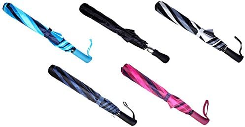 The Weather Station Automatic Umbrella with 56-inch Canopy Coverage and Included Carrying Case, Colors vary 1-pack