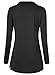 BAISHENGGT Women's Casual Shawl Collar Button Tunic Top XX-Large Dark Grey