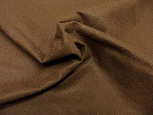 HANDICRAFT Wool/Viscose Felt Fabric Material - RUSSET BROWN