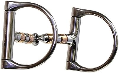 The Copper Roller Mouth Dee Snaffle Bit, Stainless Steel