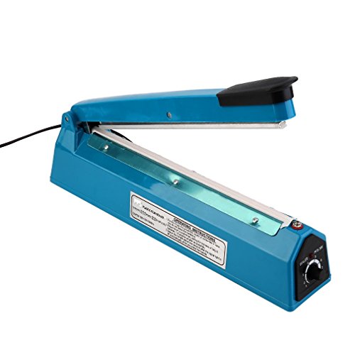 12" Manual Impulse Heat Sealer Plastic Poly Bag Closer Machine (12 inch) - Thumbnail 2