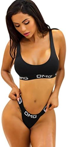Tootu Women Girls Sexy Push up Lingerie Bandage Sports Underwear Set Bra+Pants