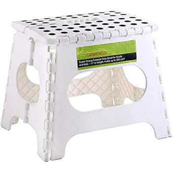 Greenco Super Strong Foldable Step Stool for Adults and Kids, 11