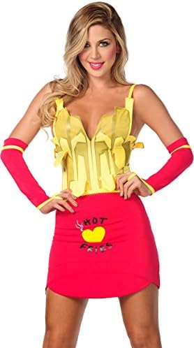 Espiral Yandy Women's French Fries Costume Yellow/Red X-Large