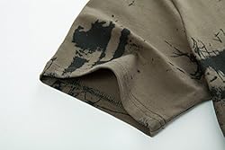 KLIEGOU Mens Hipster Hip Hop Ripped Round Hemline