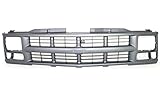 Evan-Fischer EVA17772010597 Grille for Chevrolet C/K Full Size P/U 94-00/Suburban 94-99 Cross Bar Insert Painted-Silver Gray W/Single Sealed Beam Headlight