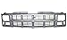Evan-Fischer EVA17772010597 Grille for Chevrolet C/K Full Size P/U 94-00/Suburban 94-99 Cross Bar Insert Painted-Silver Gray W/ Single Sealed Beam Headlight Replaces Partslink# GM1200358