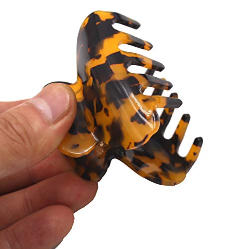 Handmade Celluloid Acetate French Design Barrettes Acrylic Tortoise Shell Claws Hair Claw Luxury Fashion Accessories Hair Clips for Women Styling Accessories;3 Colors