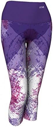 Acivat Purple Double Fold Waistband Yoga Pants / Capris