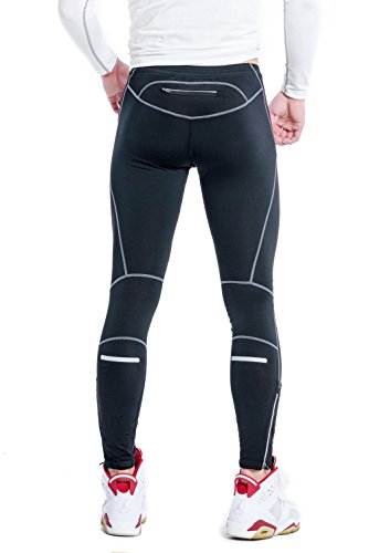 image for Beorbus Men's Water Resistant Outdoor Thermal Tights Breathable Runnin