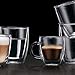 Bodum 5oz Bistro Double Wall Espresso Mug, High-Heat Borosilicate Glass, Set of 2, Clear