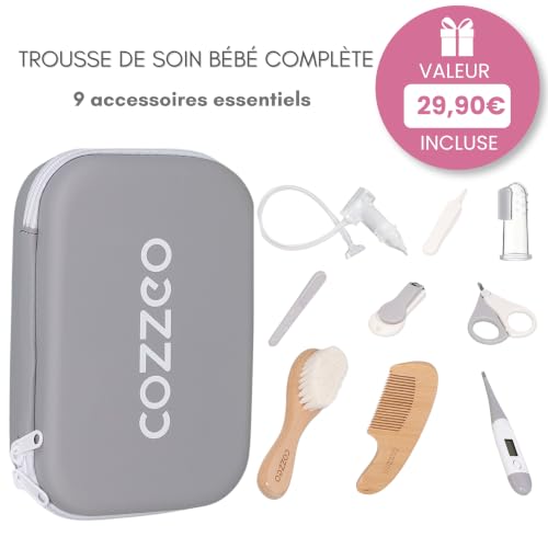 cozzeo Foldable Baby Bathtub with Baby Care Kit - Bath Toys and Rinse Cup - Foldable Bath Tub with Stable Stand - 9-in-1 Complete Bath Kit