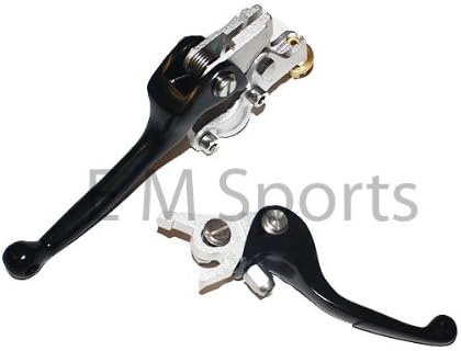 Dirt Pit Bike 50cc Brake &amp; Clutch Lever Fits Honda CRF50 XR50 - Black Color