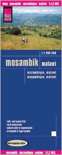 Malawi & Mozambique 1,200,000 Travel Map, waterproof, GPS-compatible REISE, 2012 edition