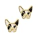 18pcs Gold Crown 3D Nail Art Decoration Crystal Gems Metal Bulldog Charms Jewelry Pendant Chain Mix Designs