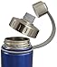 EcoVessel BOULDER TriMax Vacuum Insulated Stainless Steel Water Bottle with Versatile Stainless Steel Top and Tea, Fruit, Ice Strainer - 32 ounce - Hudson Blue