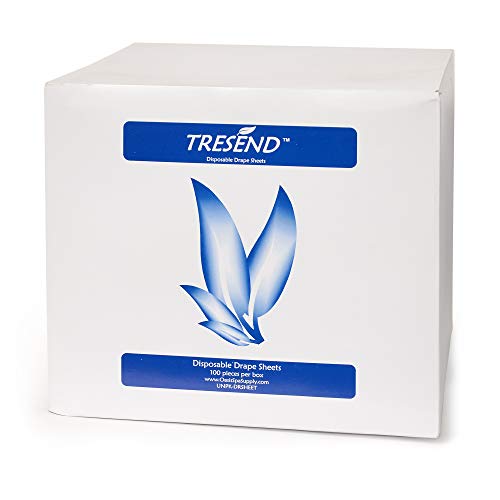 Tresend Drape Paper, Single Ply, 40" x 72", (Box of 100)