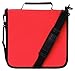 Blue Donuts 288 Capacity CD/DVD Binder Storage Holder Organizer Carrying Case, Red