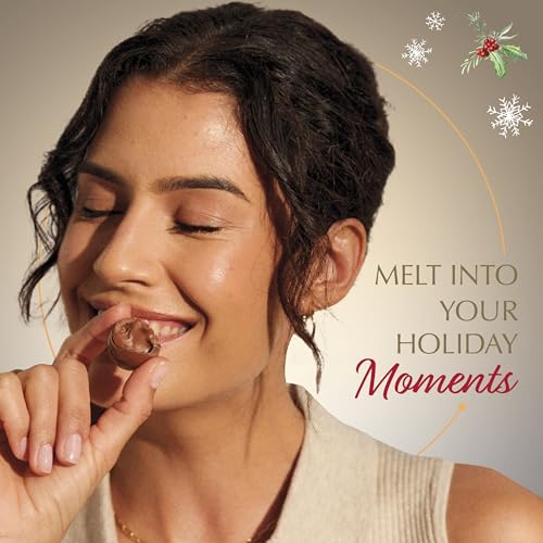 Lindt LINDOR White Chocolate Peppermint Candy Truffles with Smooth