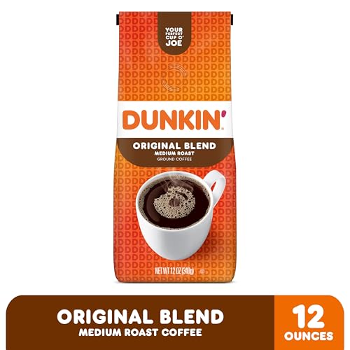 DUNKIN’ ORIGINAL BLEND MEDIUM ROAST GROUND COFFEE, 12 OUNCE