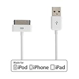 ipod/ iPhone (All versions) USB Charger Data Cable - White
