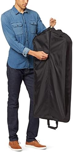 AmazonBasics Travel Hanging Luggage Suit Garment Bag - 22 Inch, Black 2 AmazonBasics Travel Hanging Luggage Suit Garment Bag - 22 Inch, Black